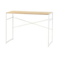 Rosefray ” Modern Oak & White Computer Desk: Simple Study Table, Industrial Design - Sturdy Home Office Laptop Table.