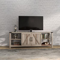 Gracie Oaks Industrial Tv Stand