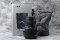 Canon EF 16-35mm F/4L IS USM + Lens Hood + Lens Bag-Used (ID: 1702)   BJ Photo- Since 1984