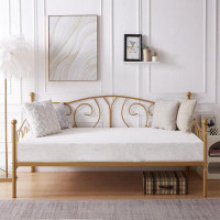 17 Stories Korecky Twin Size Daybed Frame, Metal Daybed Frame with Headboard, Sofa Bed for Living Room Guest Room