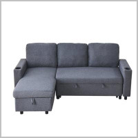 Latitude Run® Modern Reversible Sleeper Sofa With Pullout Bed