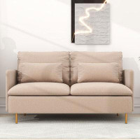 Mercer41 Modern Upholstered Loveseat, Sofa with Legs