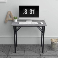 17 Stories Small Computer Desk 31.5 Inches Folding Table No Assembly Sturdy Small Writing Desk Folding Desk For Small Sp