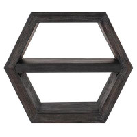 Hooker Furniture Commerce and Market Solid Wood Floor Shelf End Table with Storage