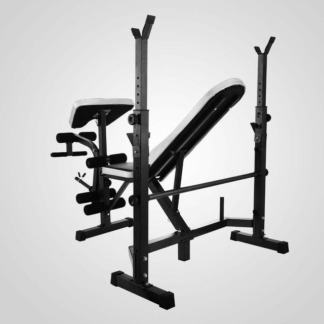 NEW ADJUSTABLE WEIGHT LIFTING BENCH 660 LBS HOME GYM FITNESS WLB1V0NEW ADJUSTABLE WEIGHT LIFTING BENCH COMBO 660 L in Exercise Equipment in Alberta - Image 3