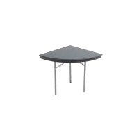 AmTab Manufacturing Corporation Dynalite 60" Plastic One-quarter Folding Table