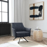 Latitude Run® Ames 26.5" Wide Upholstered Swivel Armchair