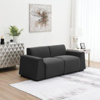Ebern Designs Modern Linen Fabric Sofa,Stylish And Minimalist 2-3 Seat Couch,Easy To Install,Exquisite Loveseat With Wid