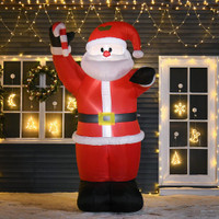 Inflatable Christmas Decoration 63"W x 35.4"D x 94.5"H Red