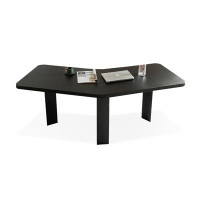 Fit and Touch 78.74" Black Free Shape Solid Wood desks