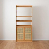RARLON 70.86" H x 31.49" W Solid Wood Standard Bookcase