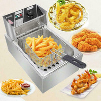 NEW 6L 2500W DEEP FRYER COMMERCIAL BASKET FRENCH FRY S3026B
