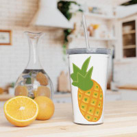 East Urban Home Pineaple Plastic Tumbler With Straw