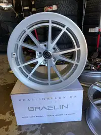 FOUR NEW 19 INCH BRAELIN BR11 WHEELS -- 19X10 / 19X11 STAGGERED SET