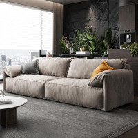 Lilac Garden Tools 102.36" Grey 100% Polyester Modular Sofa cushion couch