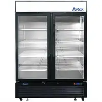 Atosa Double Door 54 Wide Display Refrigerator