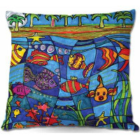 East Urban Home Couch Under the Sea Pillow Cover & Insert