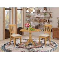 Alcott Hill Isolda 2 - Person Rubberwood Solid Wood Dining Set