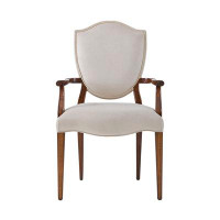 Theodore Alexander The Stephen Church Upholstered Arm Chair in Ostrich