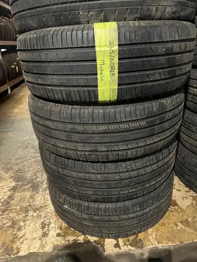 265 60 18 4 Michelin Premier LTX Used A/S Tires With 75% Tread Left