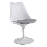 Wrought Studio Swivel Side Chair For Kitchen And Dining Room Bar With Cushioned Seat And Curved Backrest