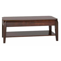 wtressa Lift Top Extendable Four Leg Coffee Table with Storage