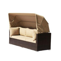 Hokku Designs Courtyard Casual Aurora Sectional To Daybed Combo