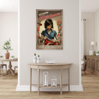 Trinx Tattooed Hairdresser - 1 Piece Rectangle Graphic Art Print On Wrapped Canvas