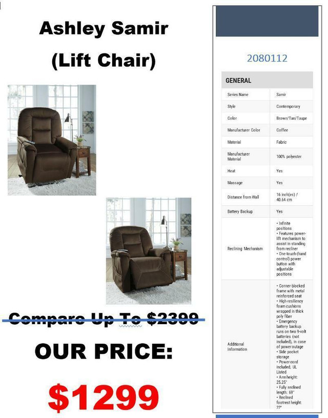Check The Big Stores! You Will Be Coming Back To Our Store For Blowout Prices For Recliners! in Chairs & Recliners - Image 2