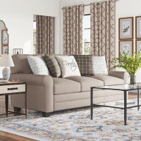 Three Posts Annora 85" Rolled Arm Sofa with Reversible Cushions