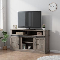 August Grove 58 Inch Tv Stand With Storage Cabinet And Shelves, Tv Console Table Entertainment Centre For Living Room,be