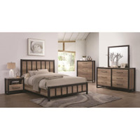 Coaster Edgewater 4 or 5 Pcs Bedroom Set  (Queen Bed, 1 Night Stand, Dresser/Mir) ( Bed Only )