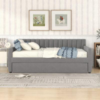 Latitude Run® Upholstered daybed with Trundle