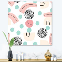 East Urban Home Organic And Elements In Pastel Tones - Wrapped Canvas Print