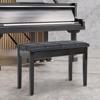 Storage Piano Bench 29.5"x13.75"x19.25" Black