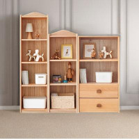 RARLON Solid wood bookcase minimalist style storage cabinet shelf