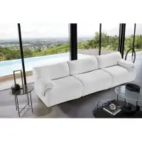 Latitude Run® White Sherpa Sofa Cushion Couch Comfiy With Ottom For Living Room, Solid Wood Frame, Removeable And Magnet