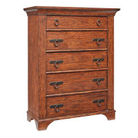 Dick Idol Collection Aspen II Traditional Wooden 5-Drawer Vertical Chest