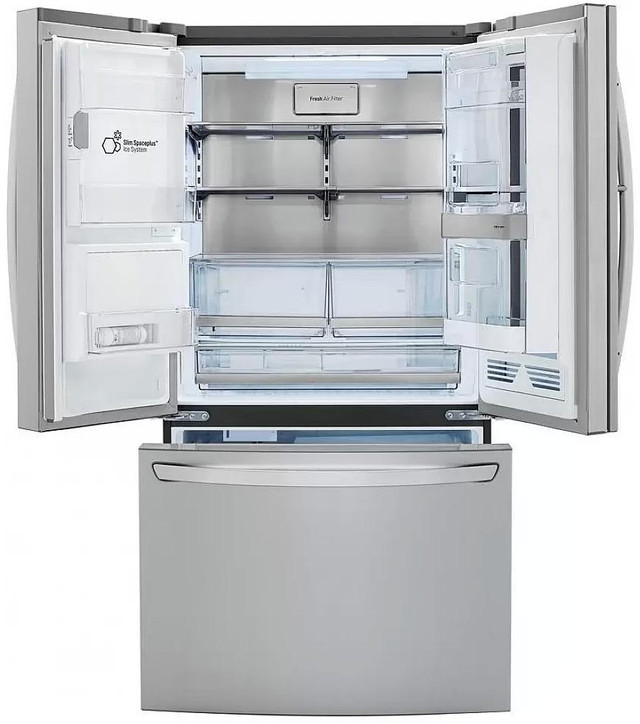 LG LRFVS3006S 36 French Door Refrigerator 29.7 cu. ft. Capacity Stainless Steel color in Refrigerators in City of Toronto - Image 3
