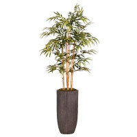 Vintage Home Panama 73" Artificial Bamboo Plant in Planter
