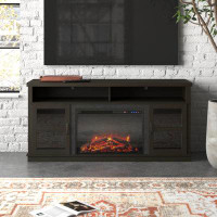Steelside™ Moxley TV Stand for TVs up to 65" with Electric Fireplace Included