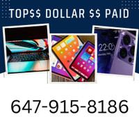 TOP DOLLARS PAID- Macbook air/pro m3,ipad pro/ipad mini, apple watch ,iphone 14pro/pro max !!we will be a reliable buyer