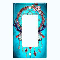 Metal Light Switch Wall Plate Outlet Cover (Ocean Sea Star Fish Shell Coral  Clam Purple - Double Toggle) 
