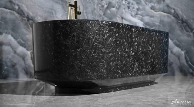 New for 2024!  Ancerre Designs: Forged Carbon Fiber 67 inch Odessa Free Standing BathTub with Center Drain  ANC in Plumbing, Sinks, Toilets & Showers - Image 2