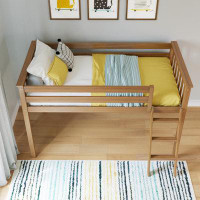 Harriet Bee Jefferies Twin Solid Wood Loft Bed by Harriet Bee