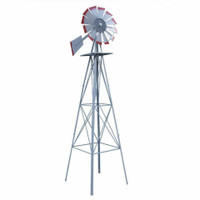 NEW GARDEN YARD ORNAMENT LAWN WINDMILL 8FT TALL ON SALE MAKES A UNIQUE GIFT