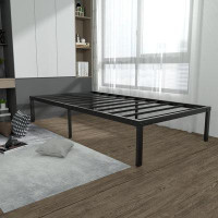 Alwyn Home 18" Steel Bed Frame Heavy-Duty Noise-free No Boxspring Needed with Rubber Corner Protectors