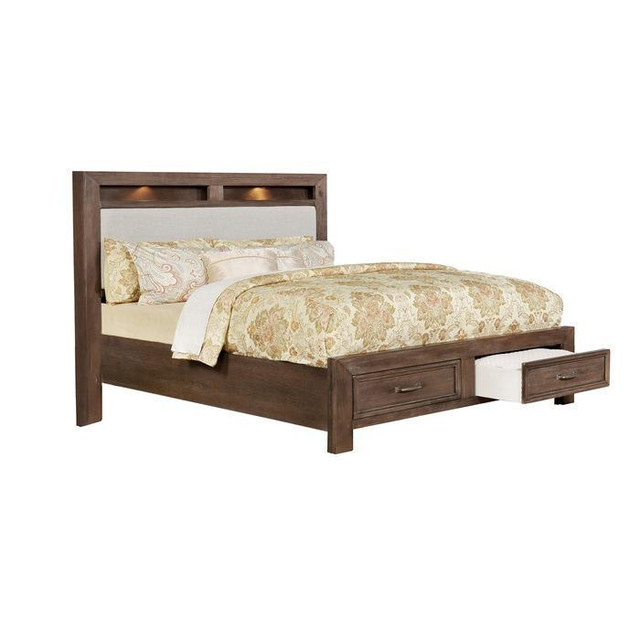 Queen Bed in Beige color on Sale !! in Beds & Mattresses in Chatham-Kent - Image 2