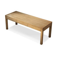 Lilac Garden Tools 86.61" Burlywood Rectangular Solid Wood desks