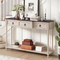 Latitude Run® Console Table Sofa Table with Drawers for Entryway